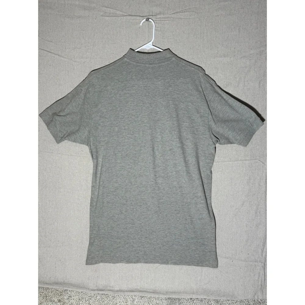 Polo Ralph Lauren Mens Large Gray Short Sleeve Cotton Pique Polo Shirt Heathered